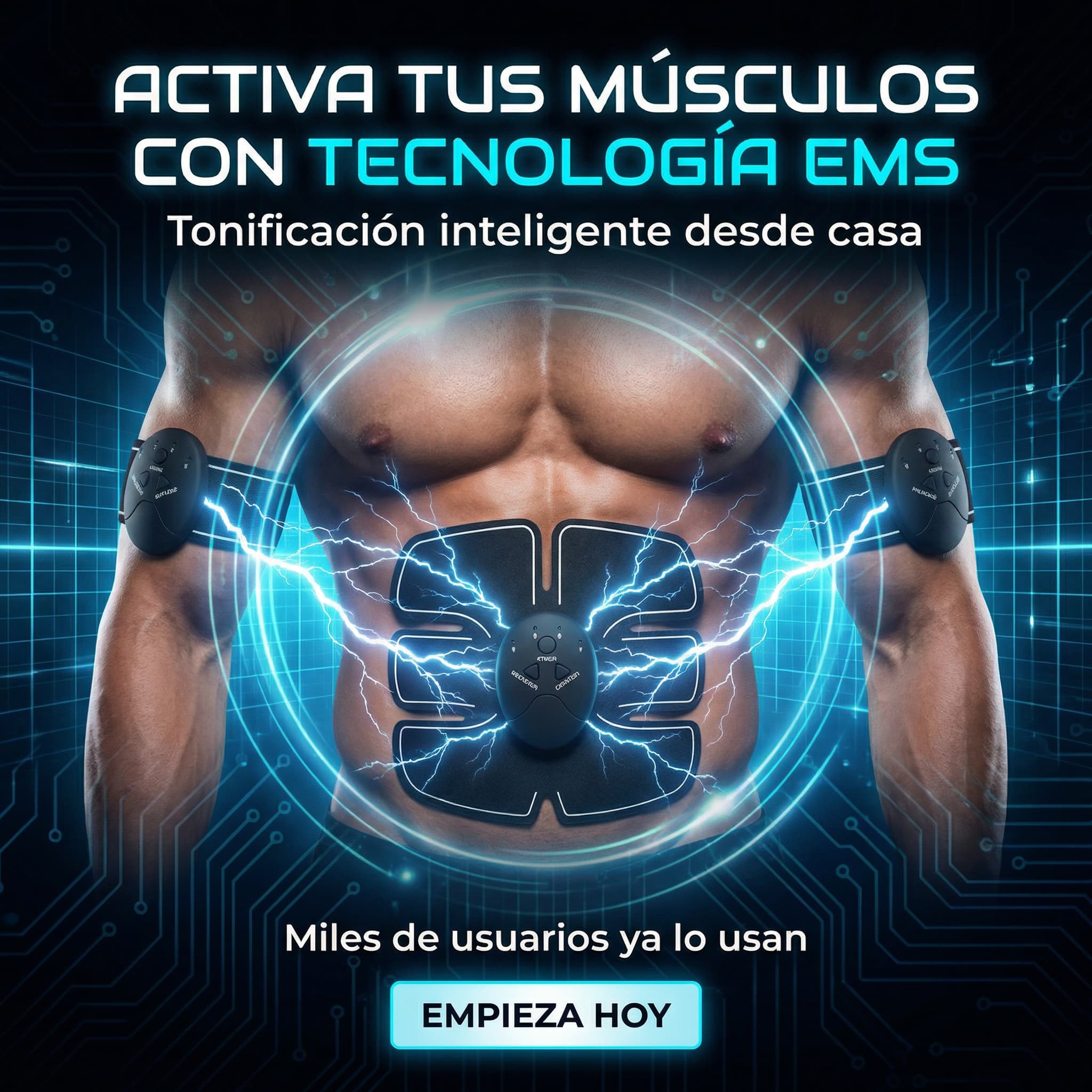 ElectroForma Pro™ – Tonificador Muscular EMS 3 en 1